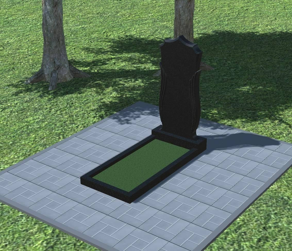 Тротуарная плитка на кладбище фото