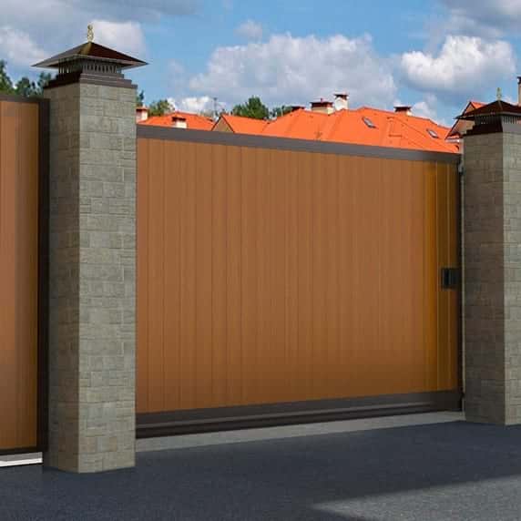 Алюминиевые откатные ворота Doorhan SLG-A | Трилистник