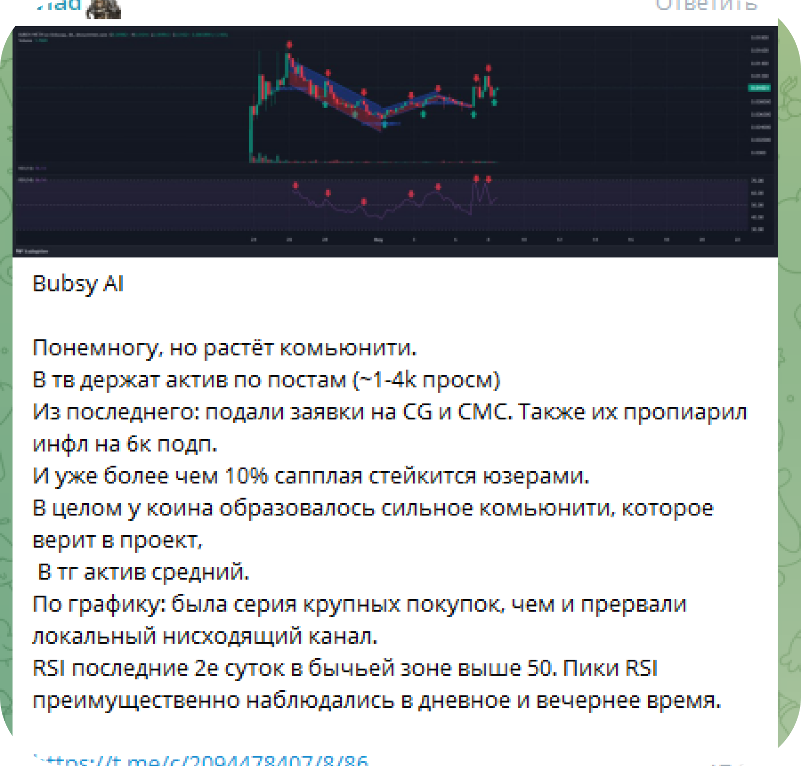 Разбор токена Bubsy AI