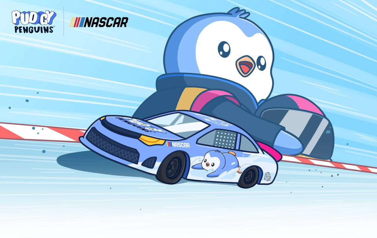 Limited supply Pudgy Penguins NFTs inspired by NASCAR racing