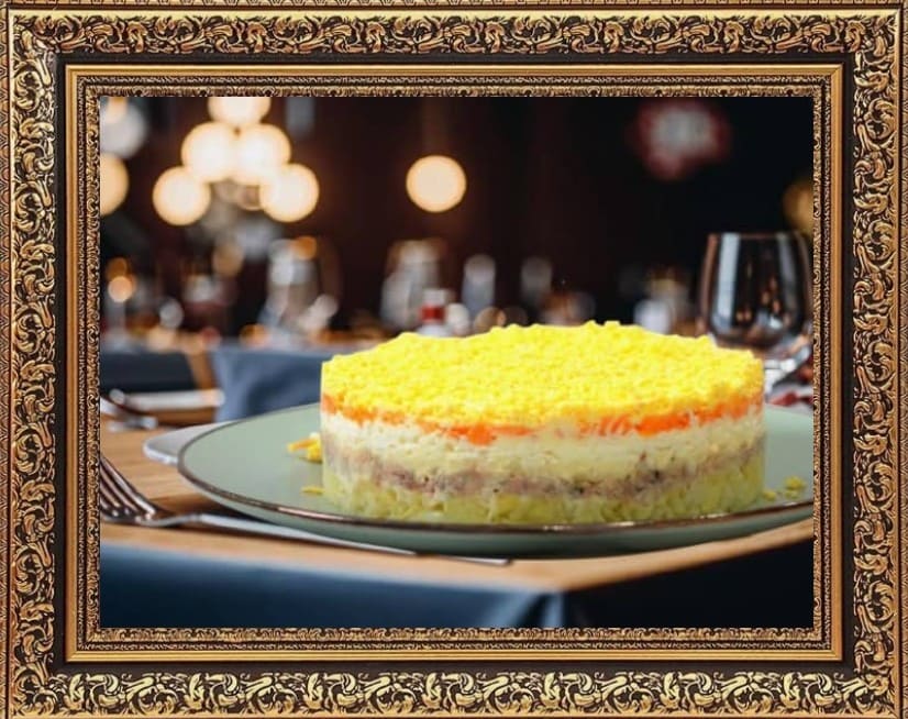 салат мимоза с сардиной