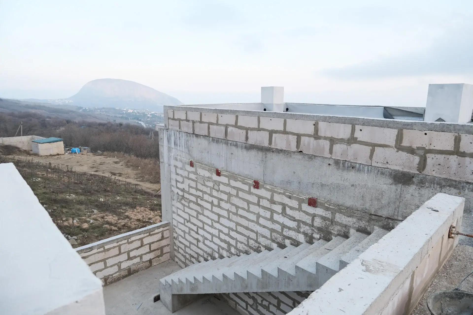 Фрагмент дома из газобетона