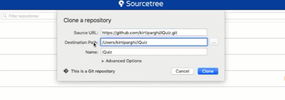 use sourcetree to work on two computers