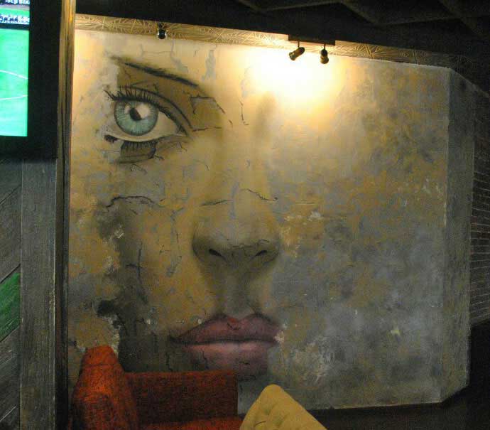 роспись в стиле лофт, Роспись стены лофт, Роспись стены в стиле лоф