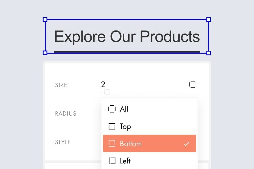 Flexible Border Customization