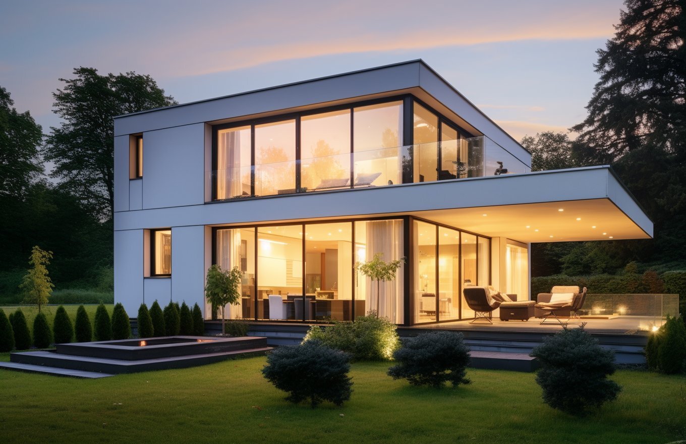 современный загородный дом