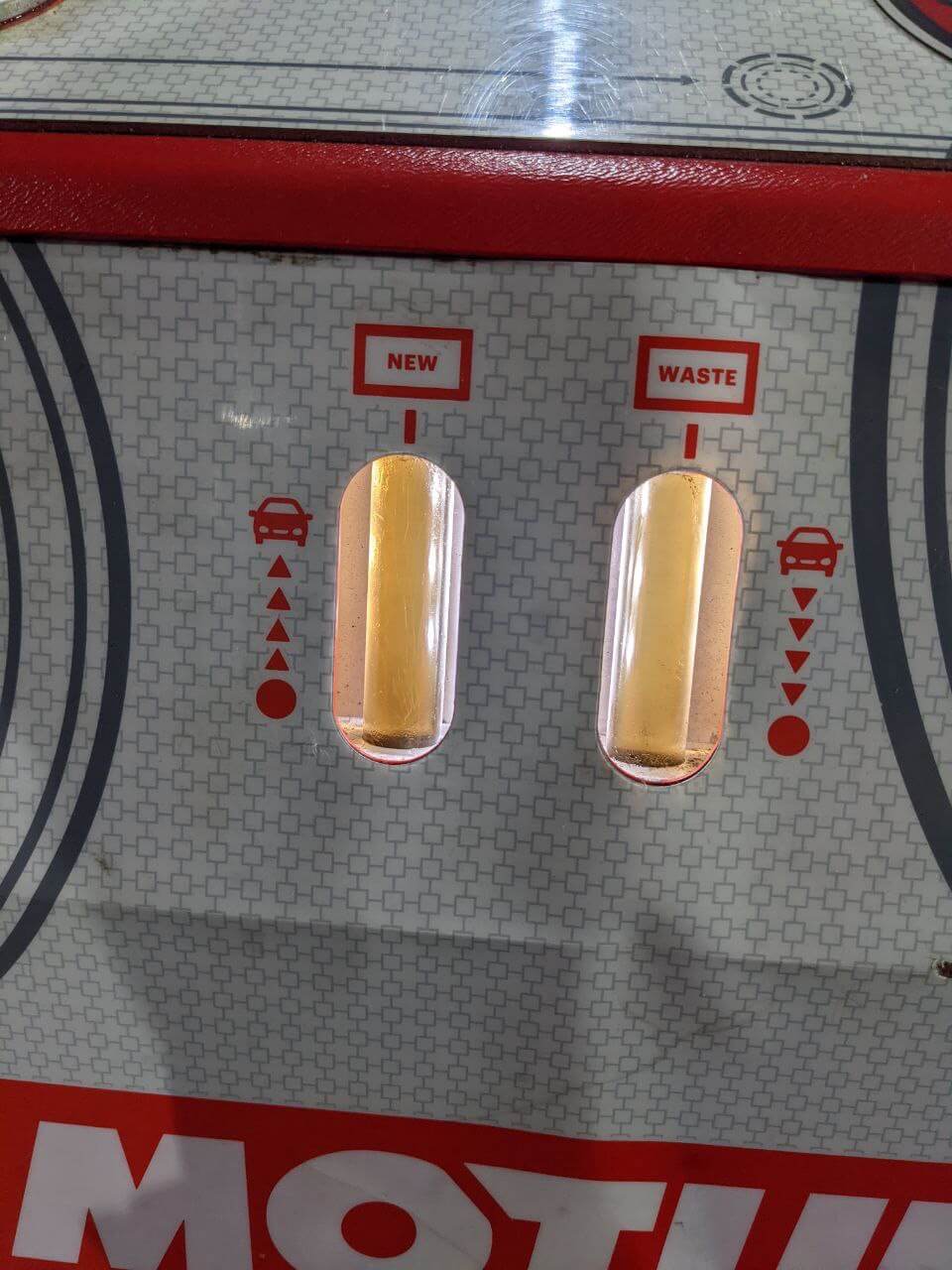 Результат замены масла в Motul Команда