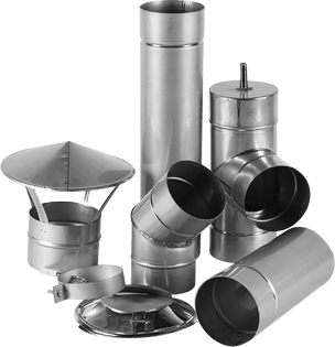 Дымоходы из нержавеющей стали. Дымоходные трубы. Цены Купить