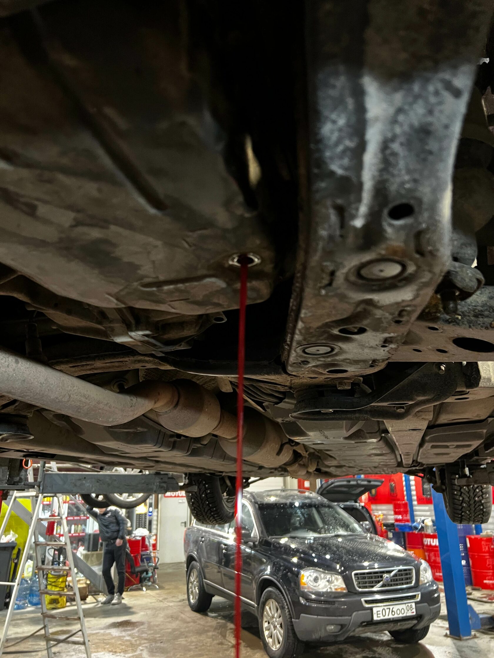 Выставление уровня масла при 35-45 градусах