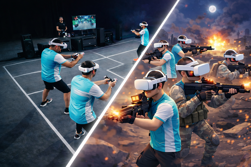 Arena 6 mobile VR setup