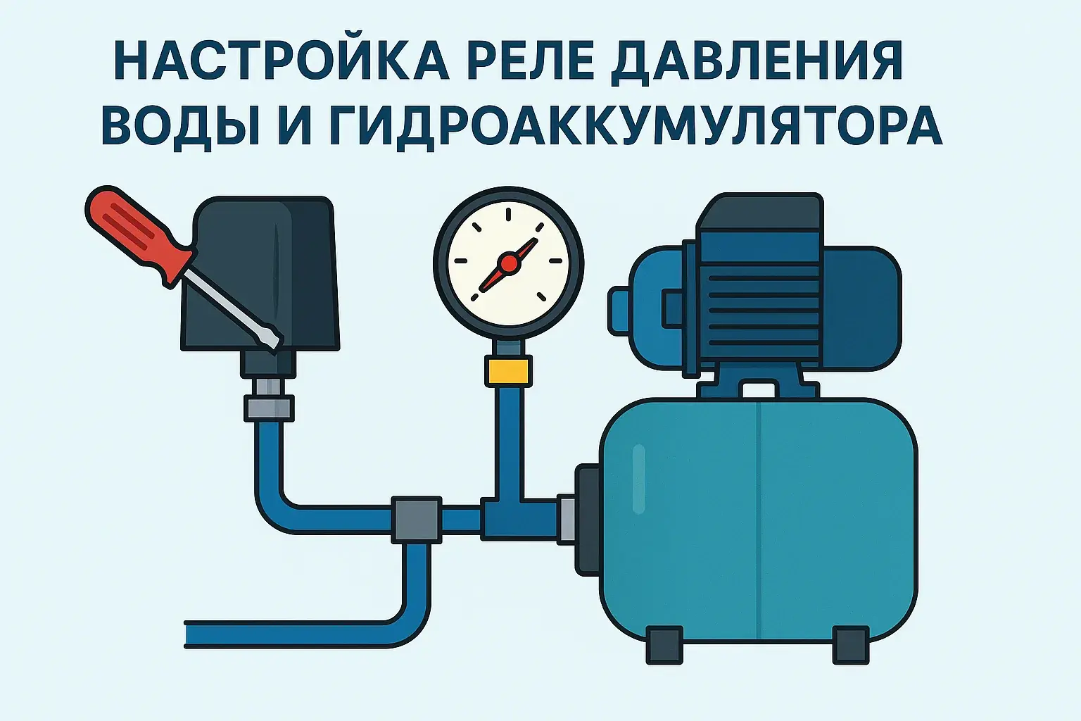 Как правильно настроить реле давления воды и выбрать давление в гидроаккумуляторе