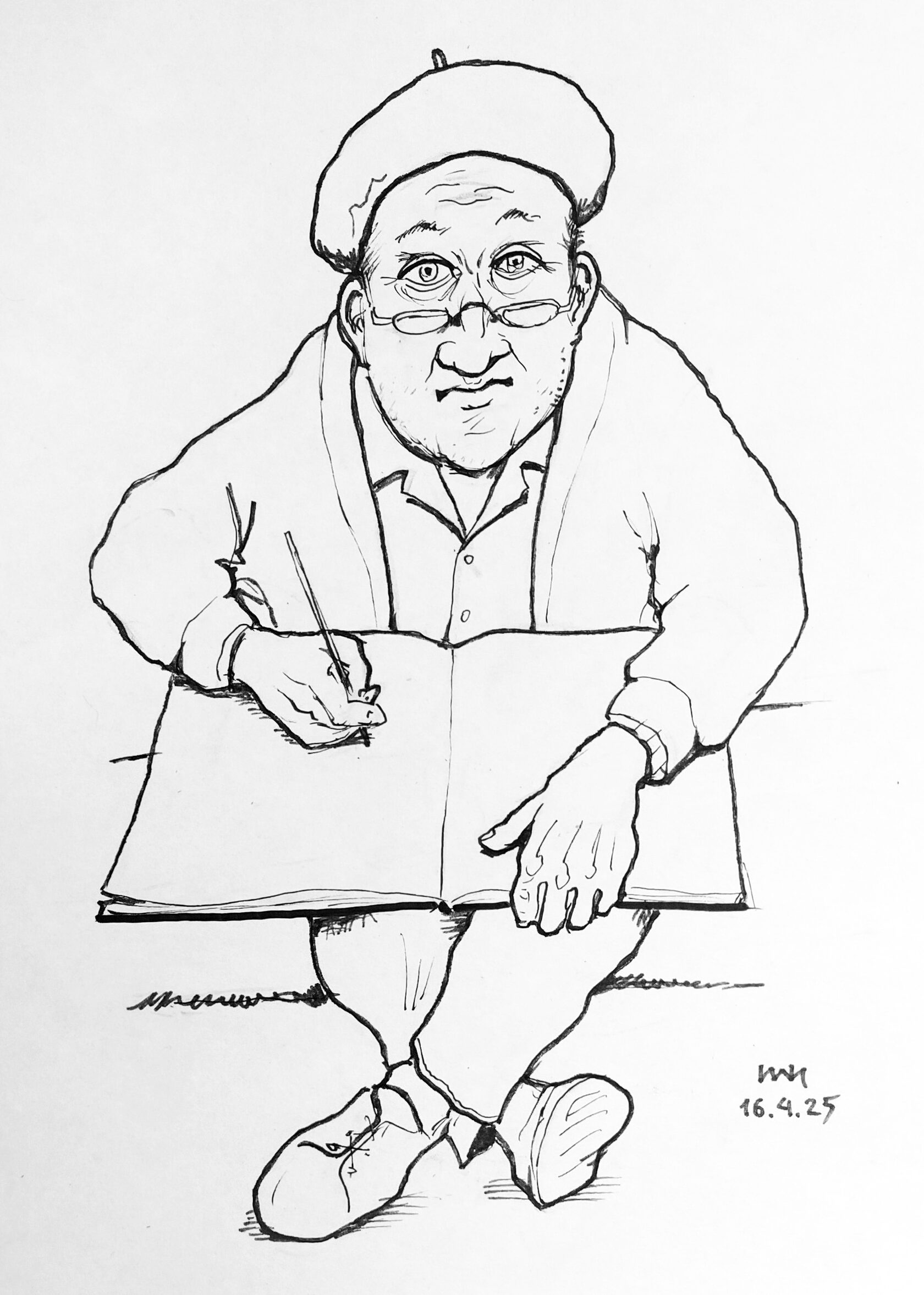 Еврейские даты - рисунок художника Йосифа Лихтарева