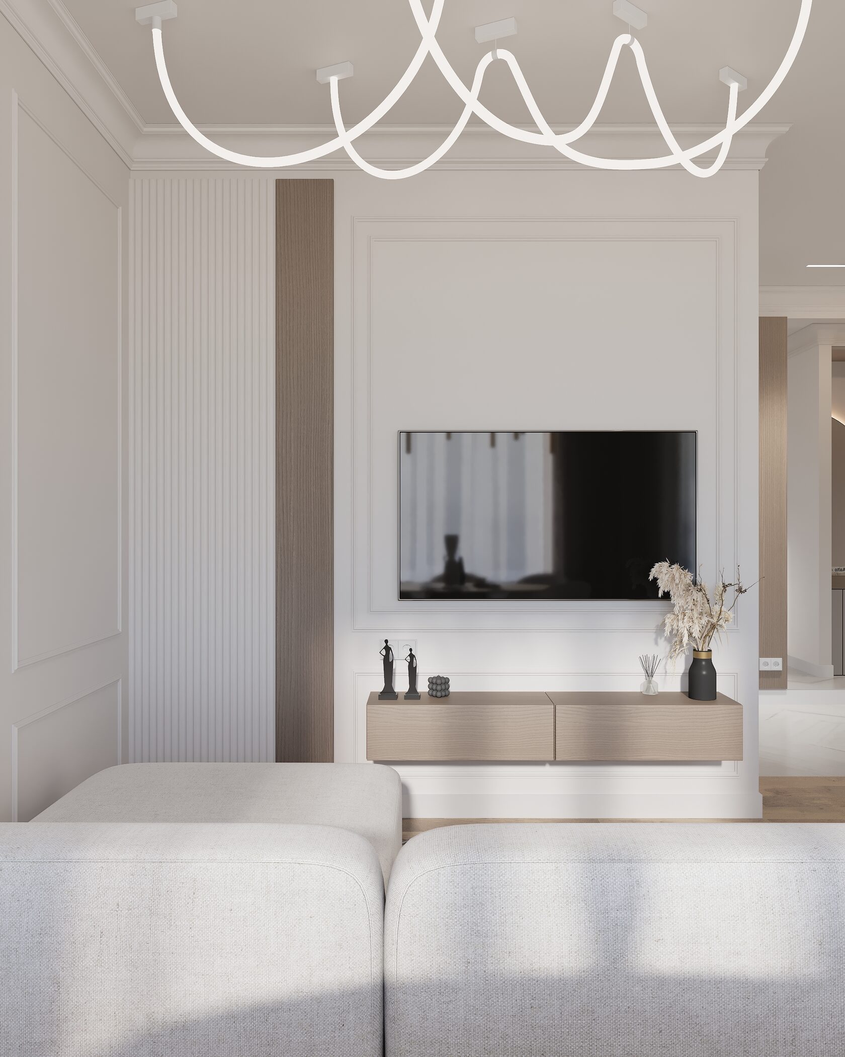 зона тв телевизора декоративные панели гипсовые или мдф