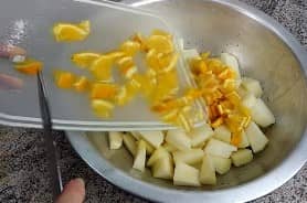 Приготовление варенья из дыни с лимоном и апельсином: шаг 4