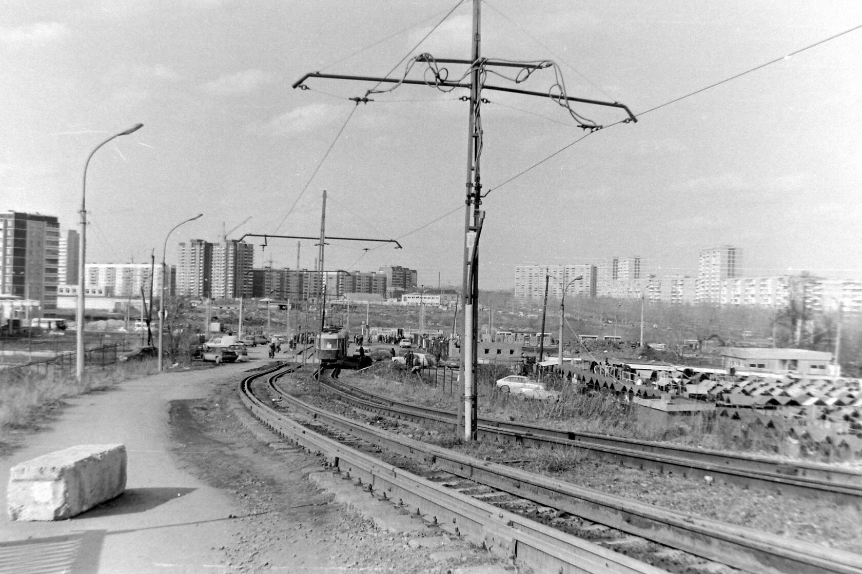 Архивная фотография железнодорожных путей на Сортировке