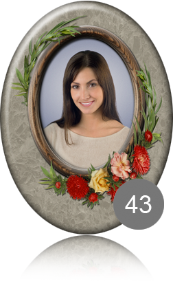 вариант исполнения ритуальной таблички 43