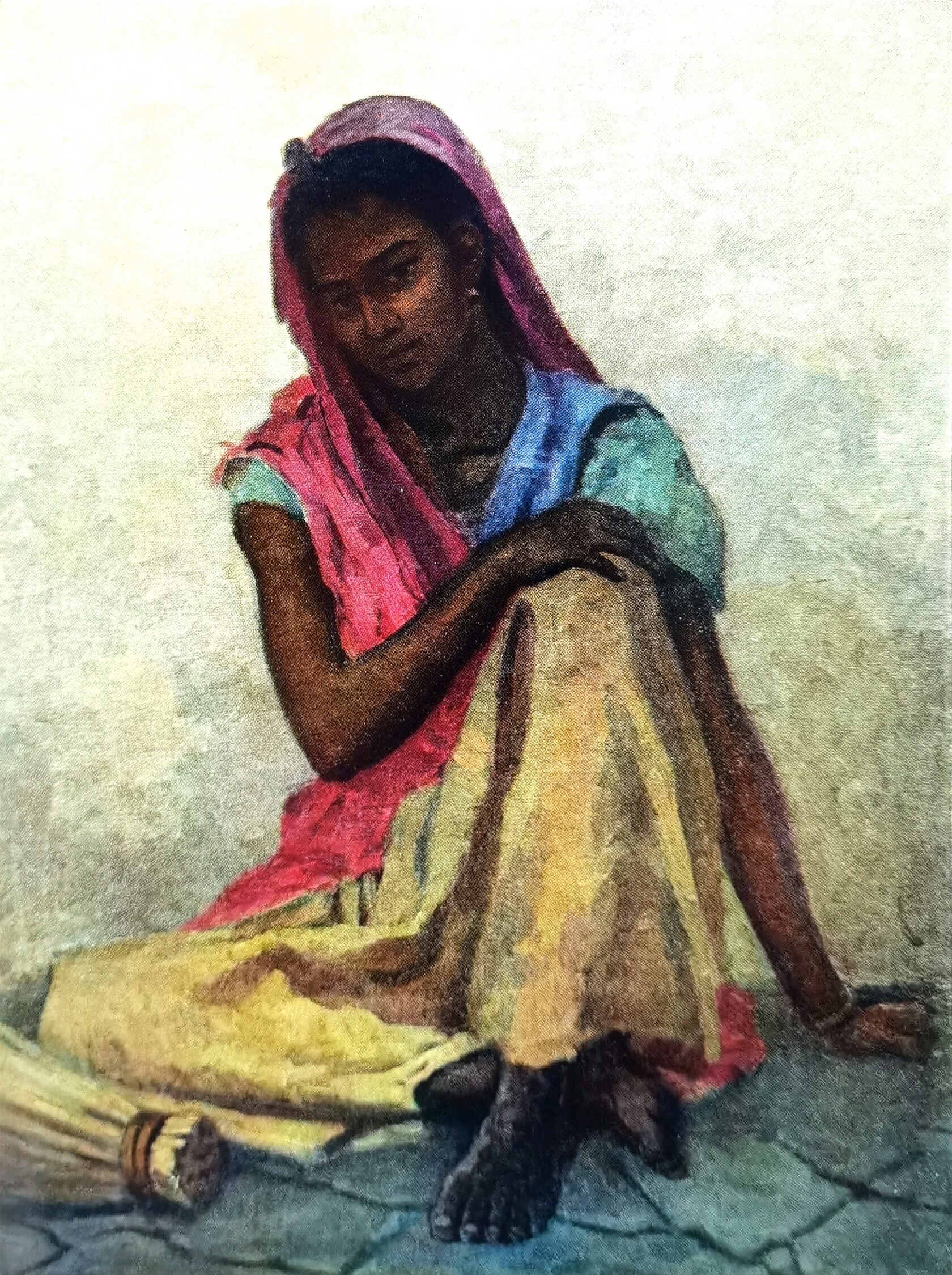 Подметальщица из Джайпура, 1954 г.