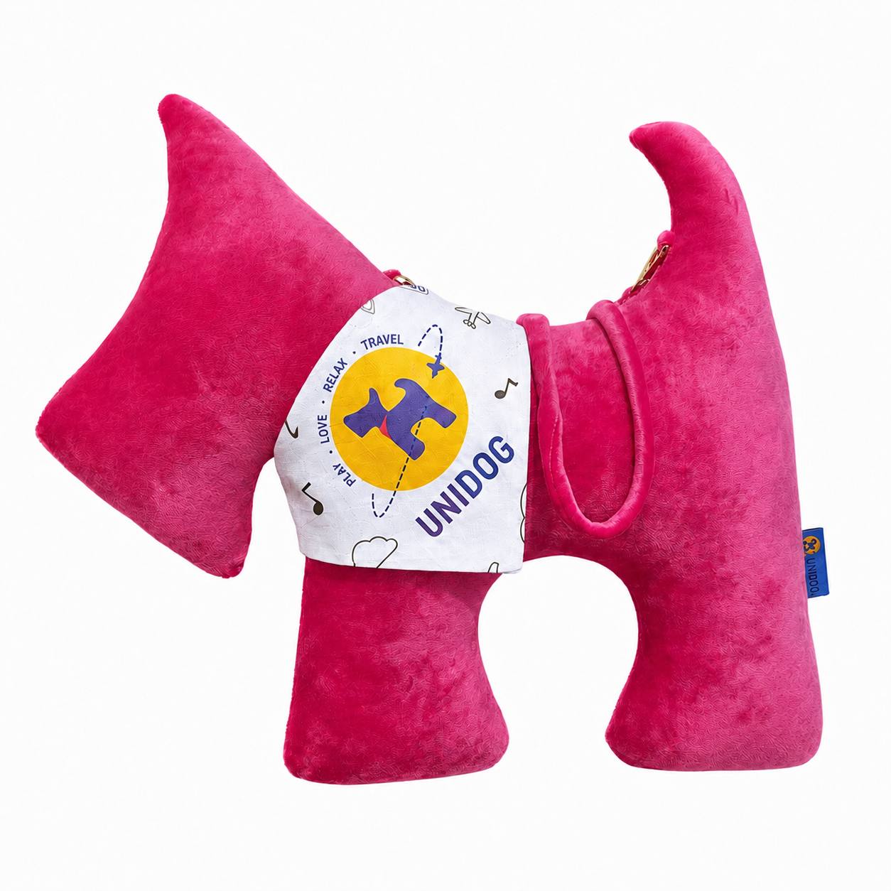 Малиновая собачка UNIDOG с фирменной банданой
