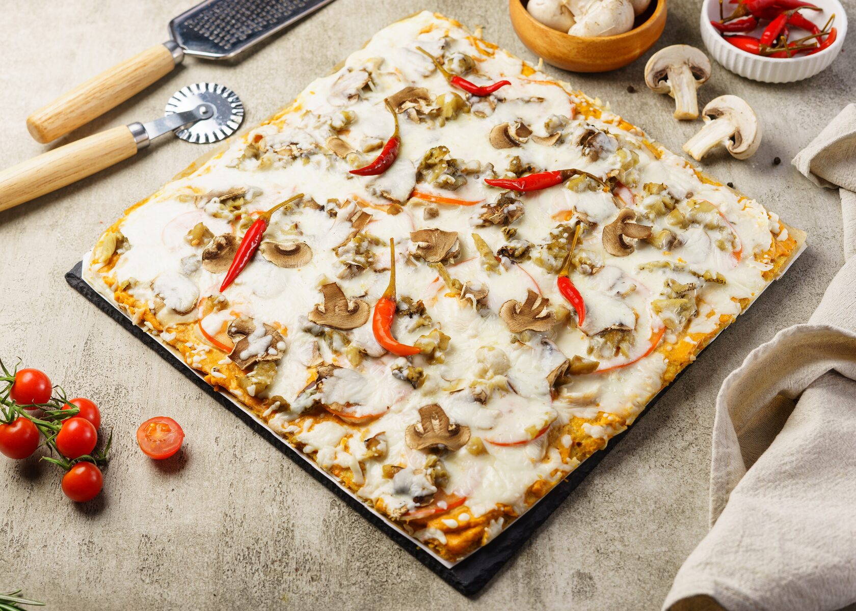 МясПицца без теста "Том Ям с курочкой" – уникальный вкус в каждом кусочке! — фотография 2