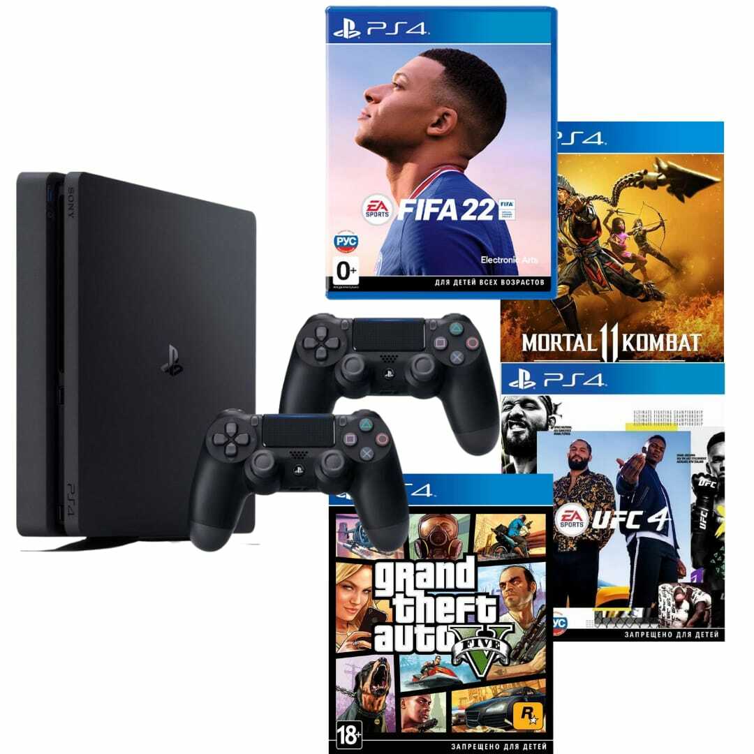 Playstation 4 slim 500gb gta 5 фото 53