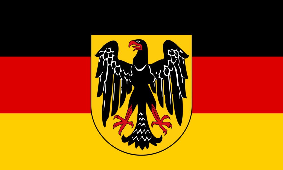 Charlemagne Eagle, official emblem of Germany, cultural symbol of B.