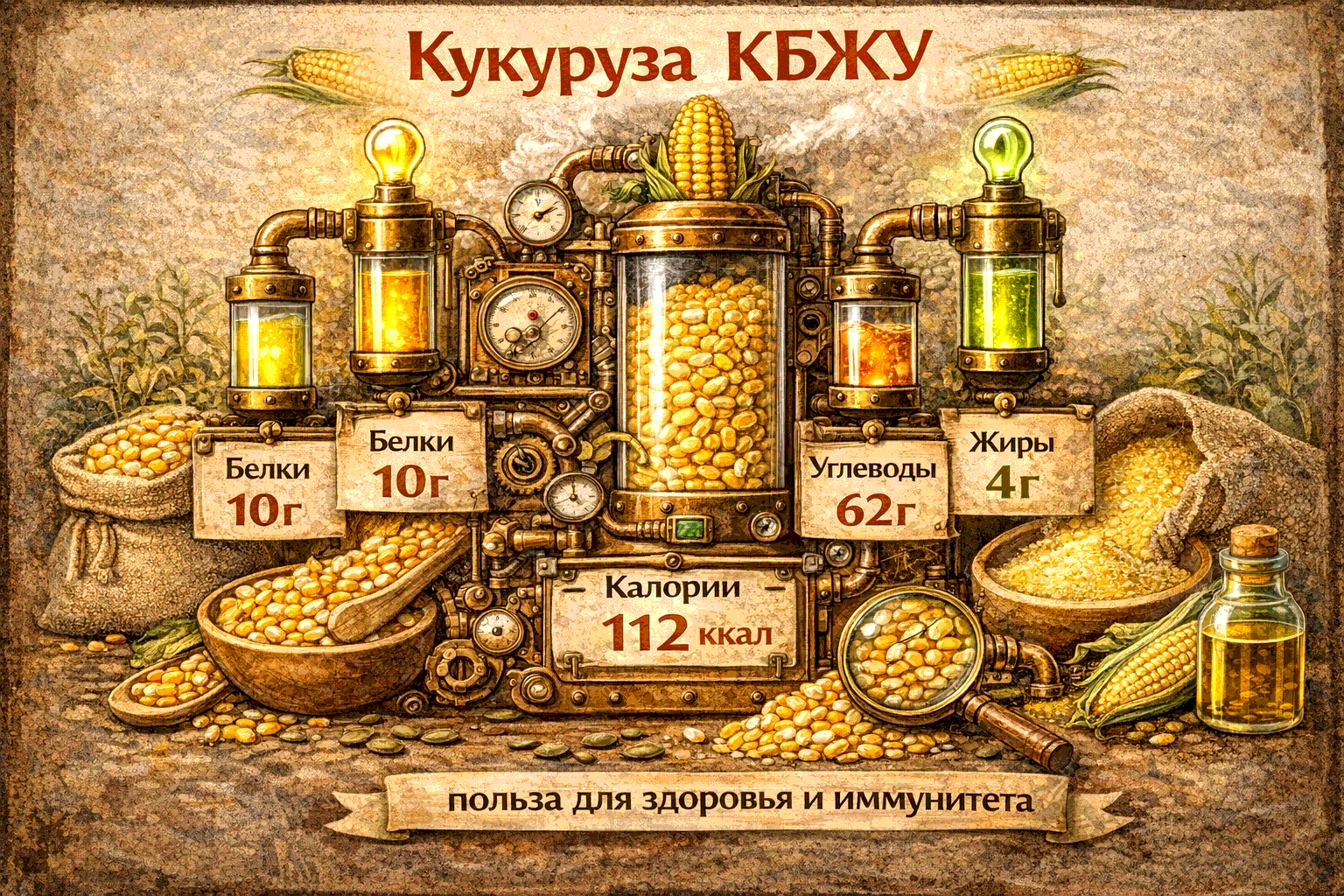 Кукуруза КБЖУ