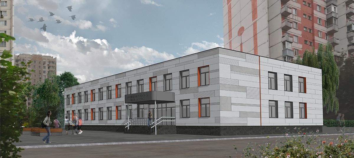 Поликлиника в Бутово. После обновления фасадов