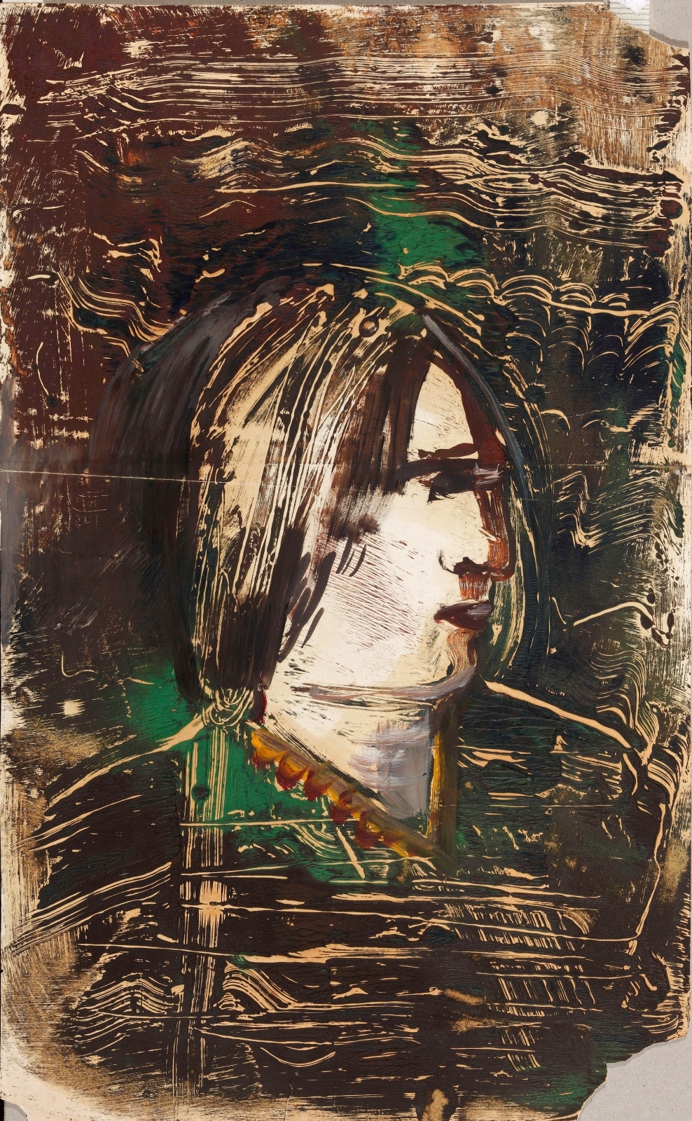  Портрет на коричневом фоне. 1930 