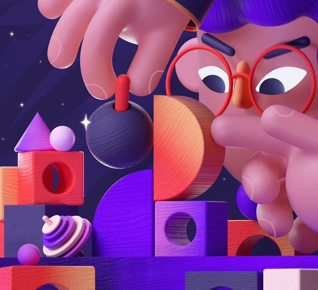3D-иллюстрация для повтора