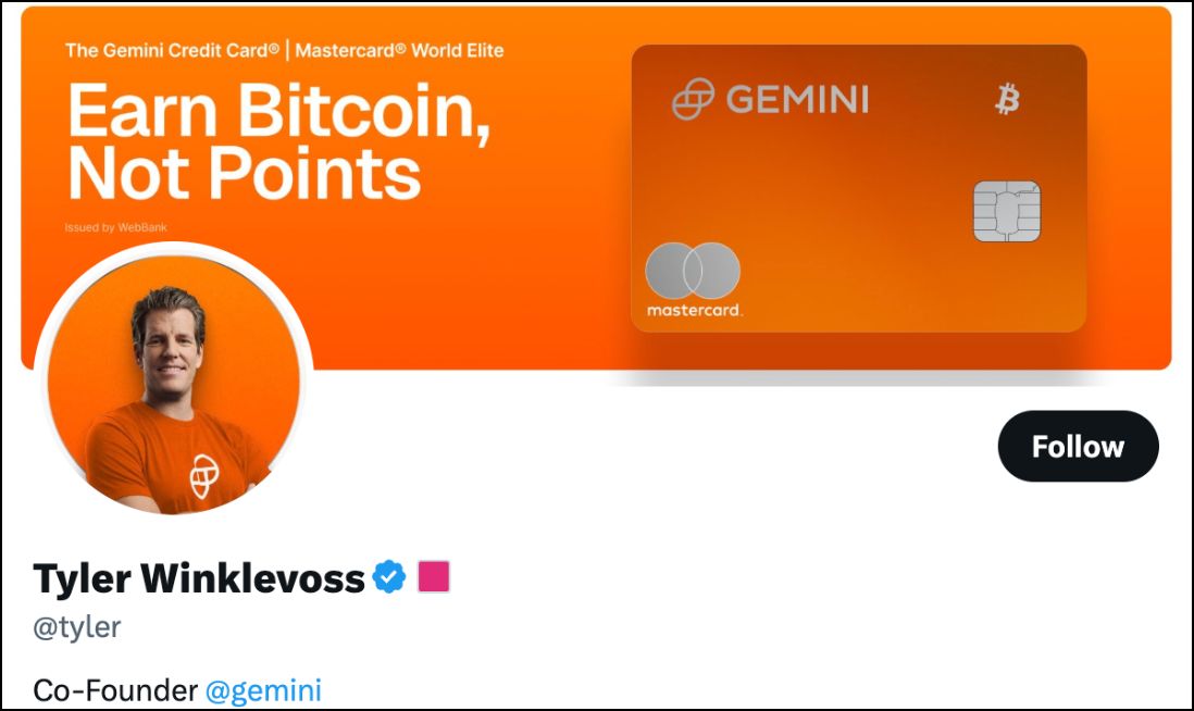 Tyler Winklevoss (@tyler)