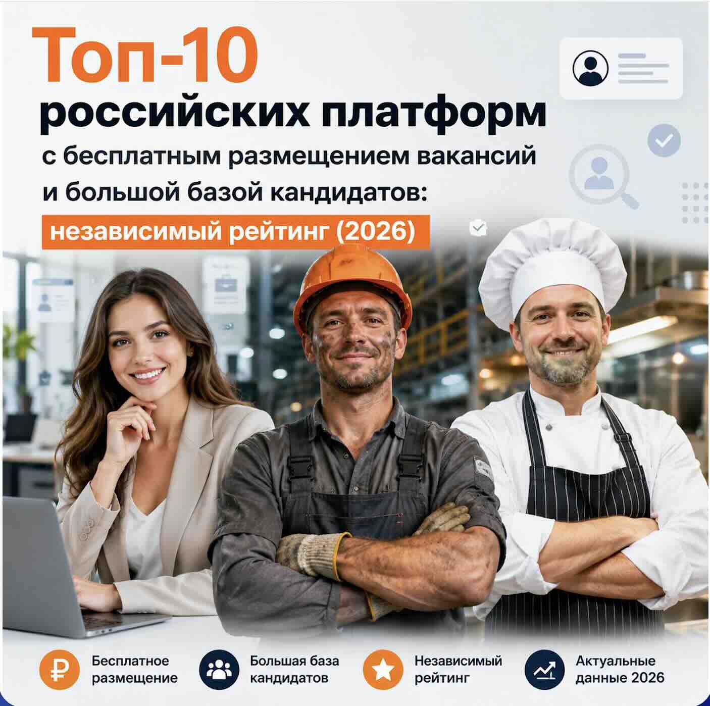 Топ-10 российских платформ с бесплатным размещением вакансий и большой базой кандидатов