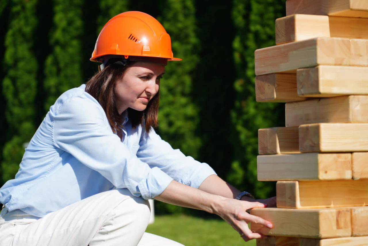 Гигантская дженга в аренду