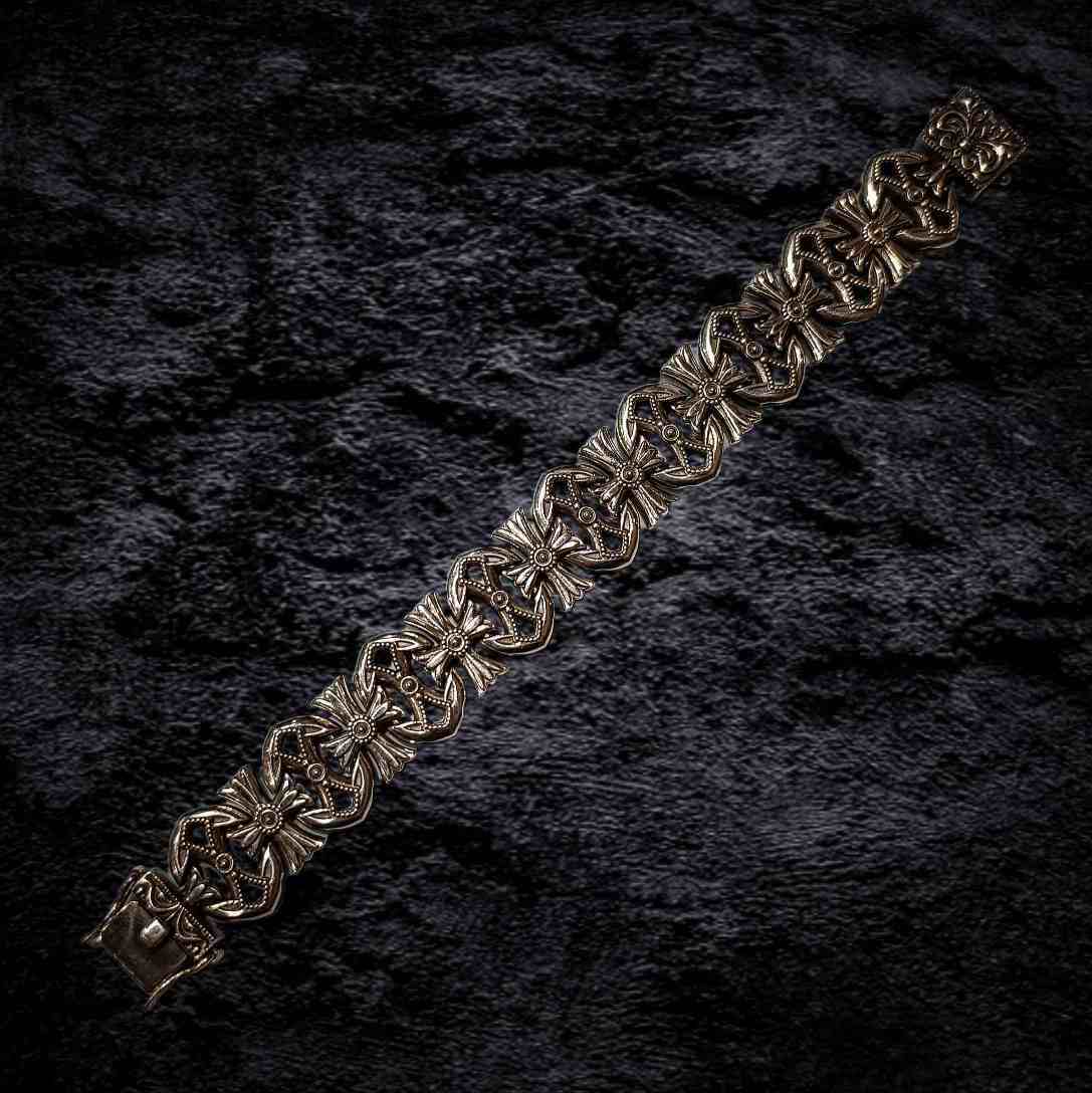 мужской браслет из серебра, браслет для мужчины, серебряный браслет.