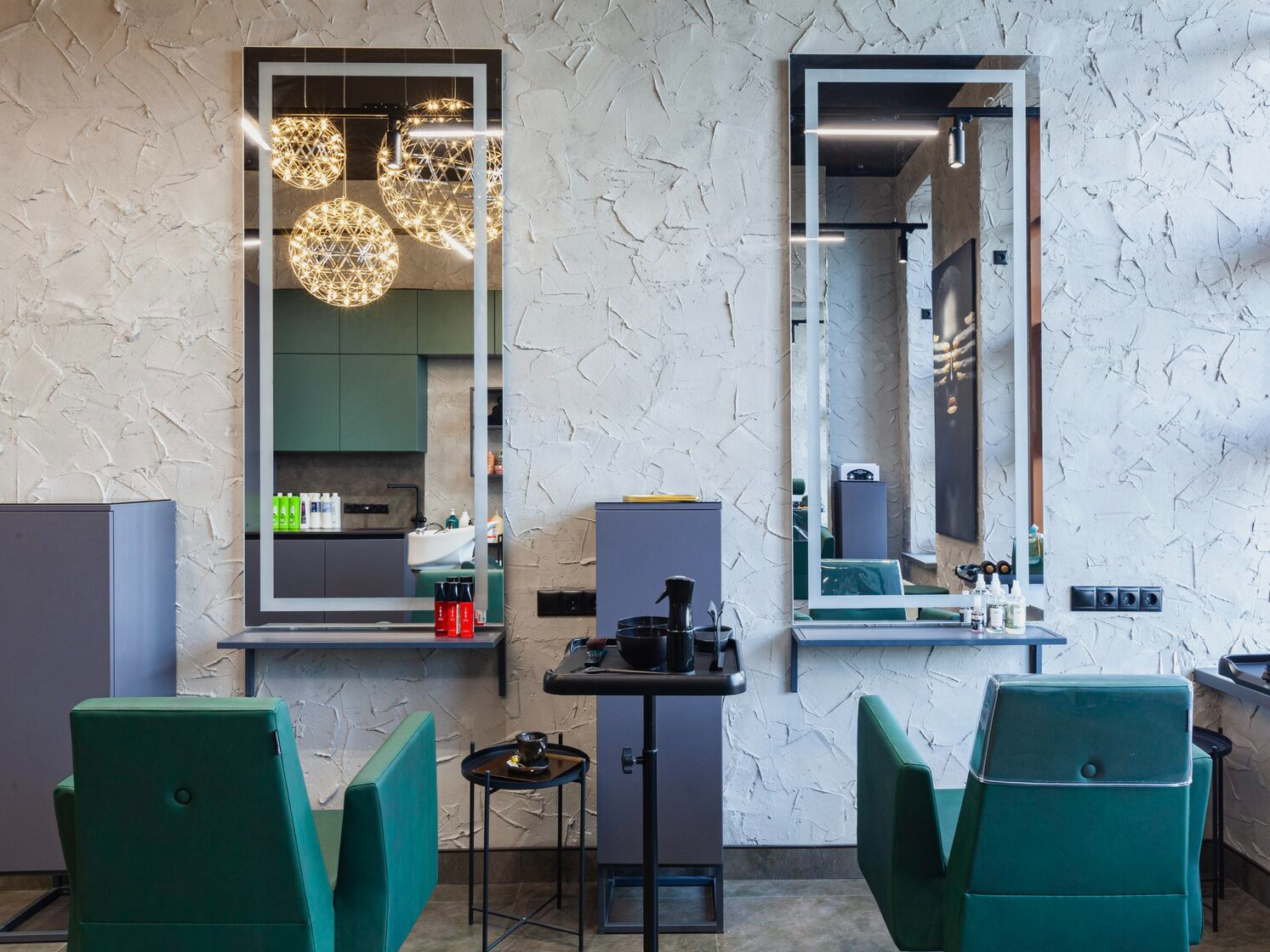 парикмахерская в стиле лофт 