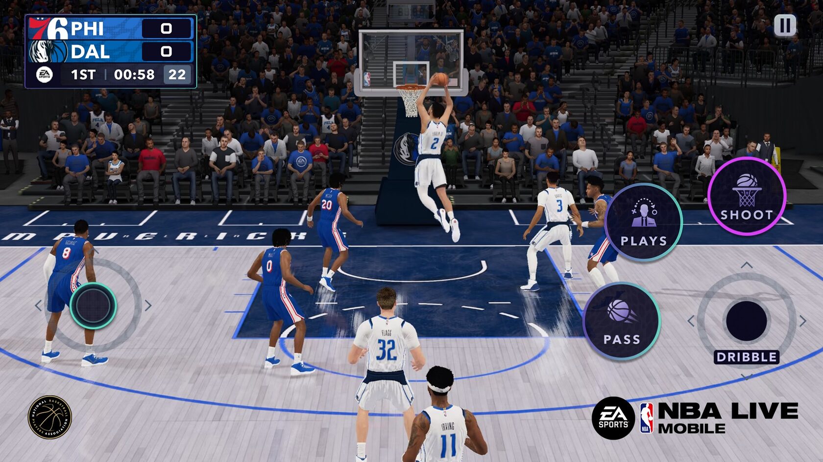 Game preview for NBA LIVE Mobile Basketball