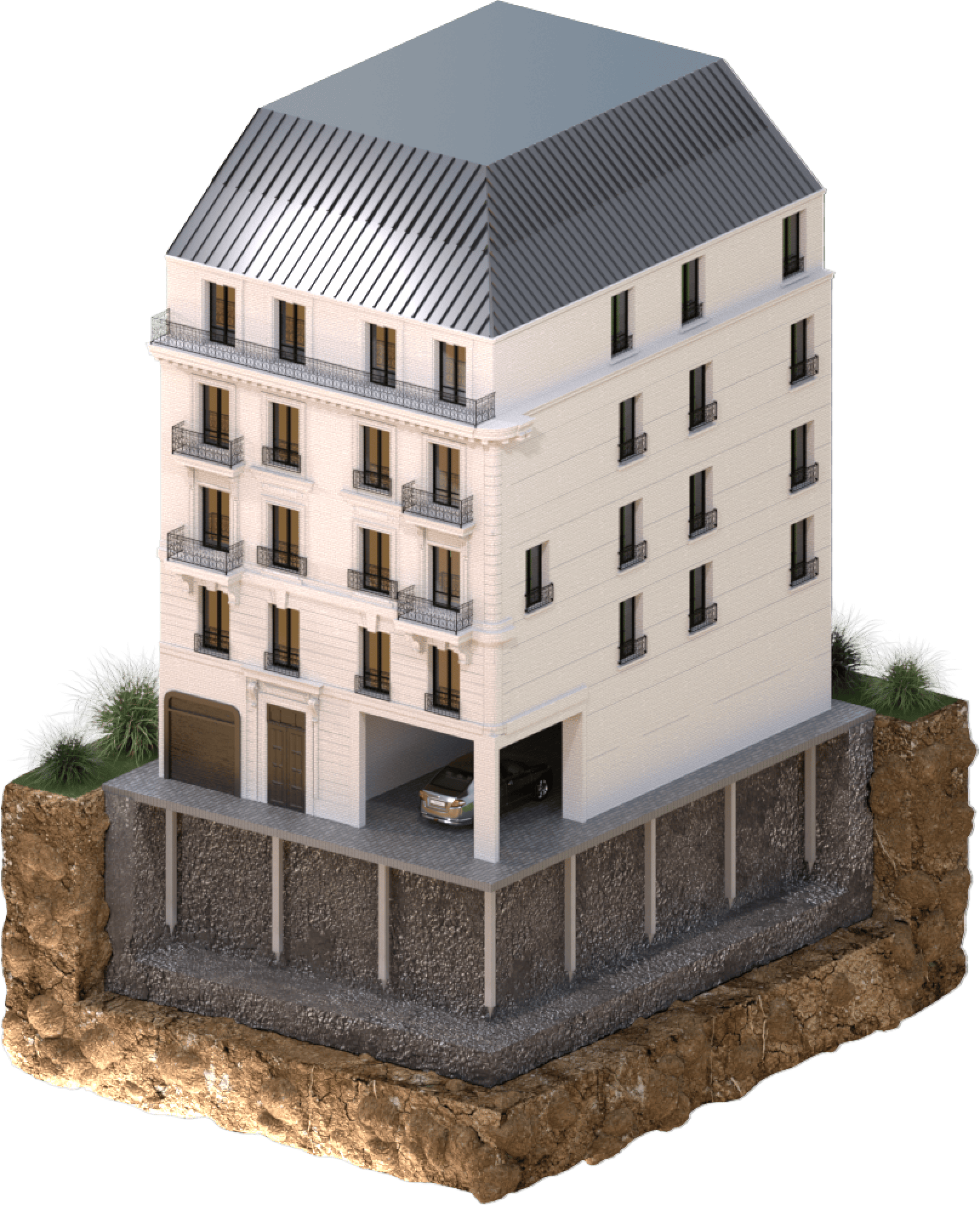 the house is on fortified ground