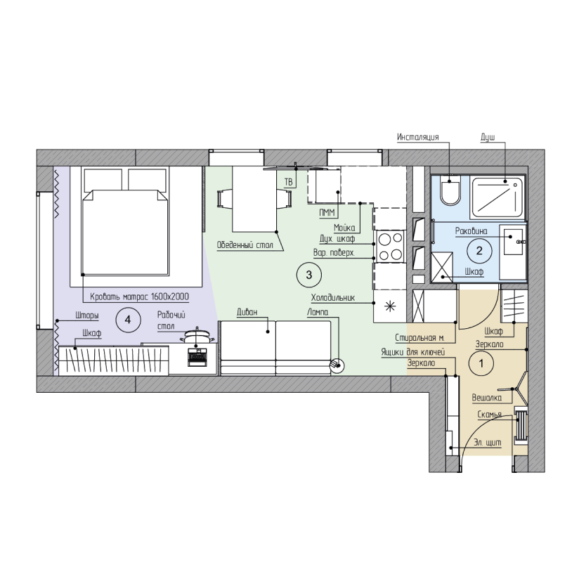 Обмерный план