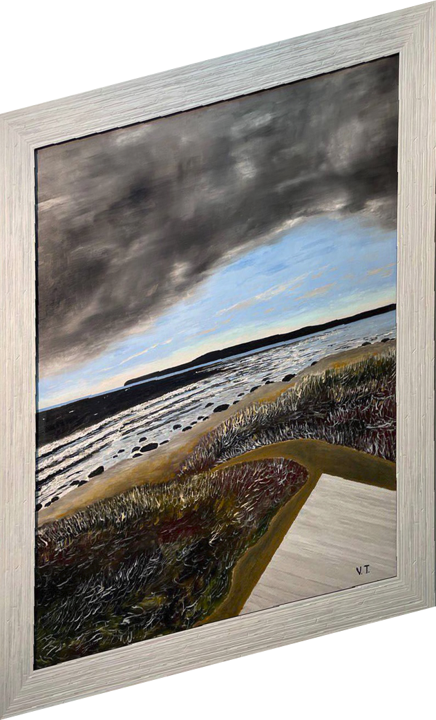 Картина современного художника Владимира Толкачева с изображением вида на Балтийское море