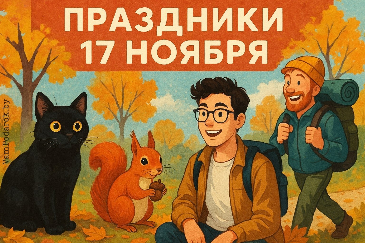 Праздники 17 ноября 2025 года – открытки и картинки