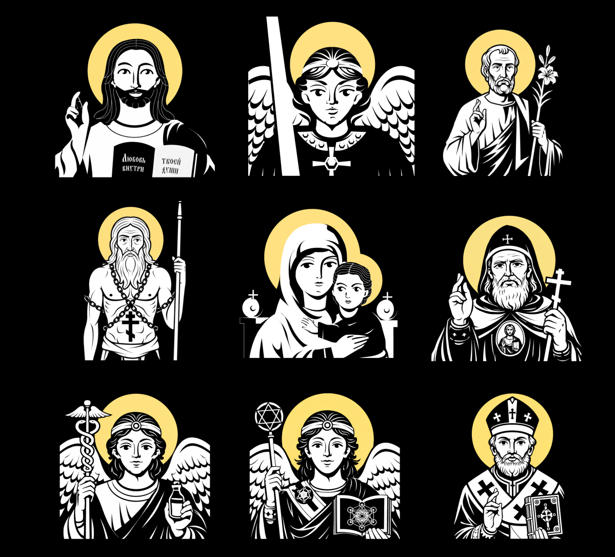 Святые — иллюстрация, кадр 2