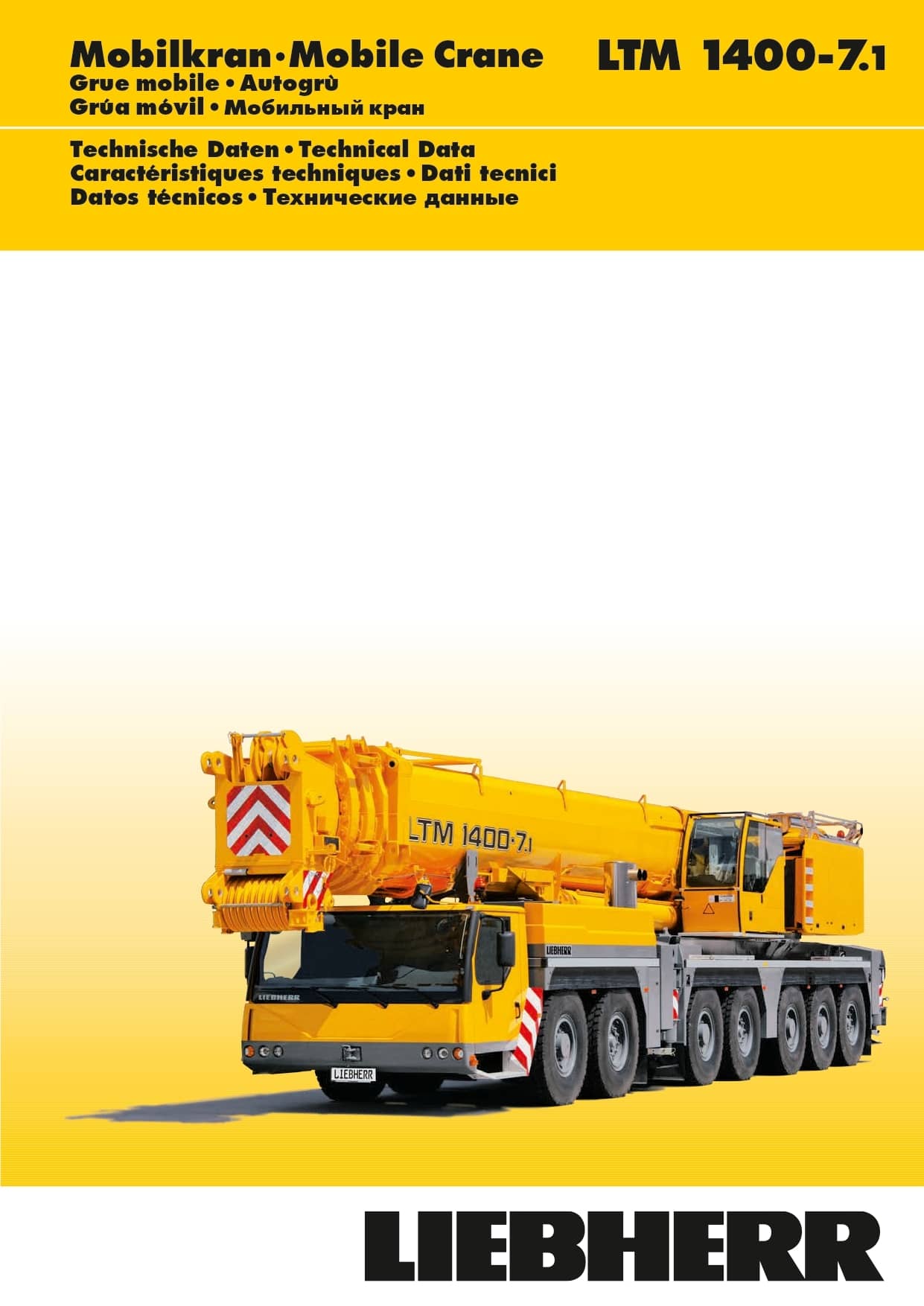 Аренда автокрана LIEBHERR LTM 1400 - 400 тонн