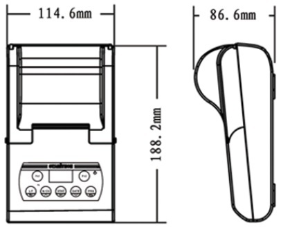 Лабораторный принтер Unilab габариты