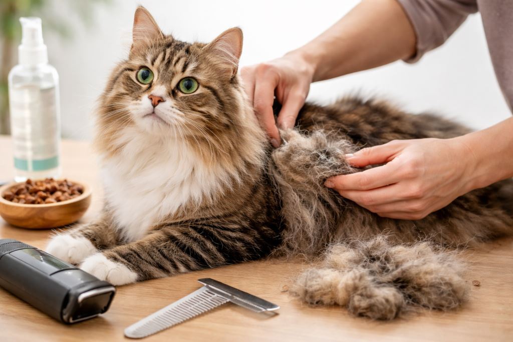 Как безопасно и правильно удалить колтуны у кошки