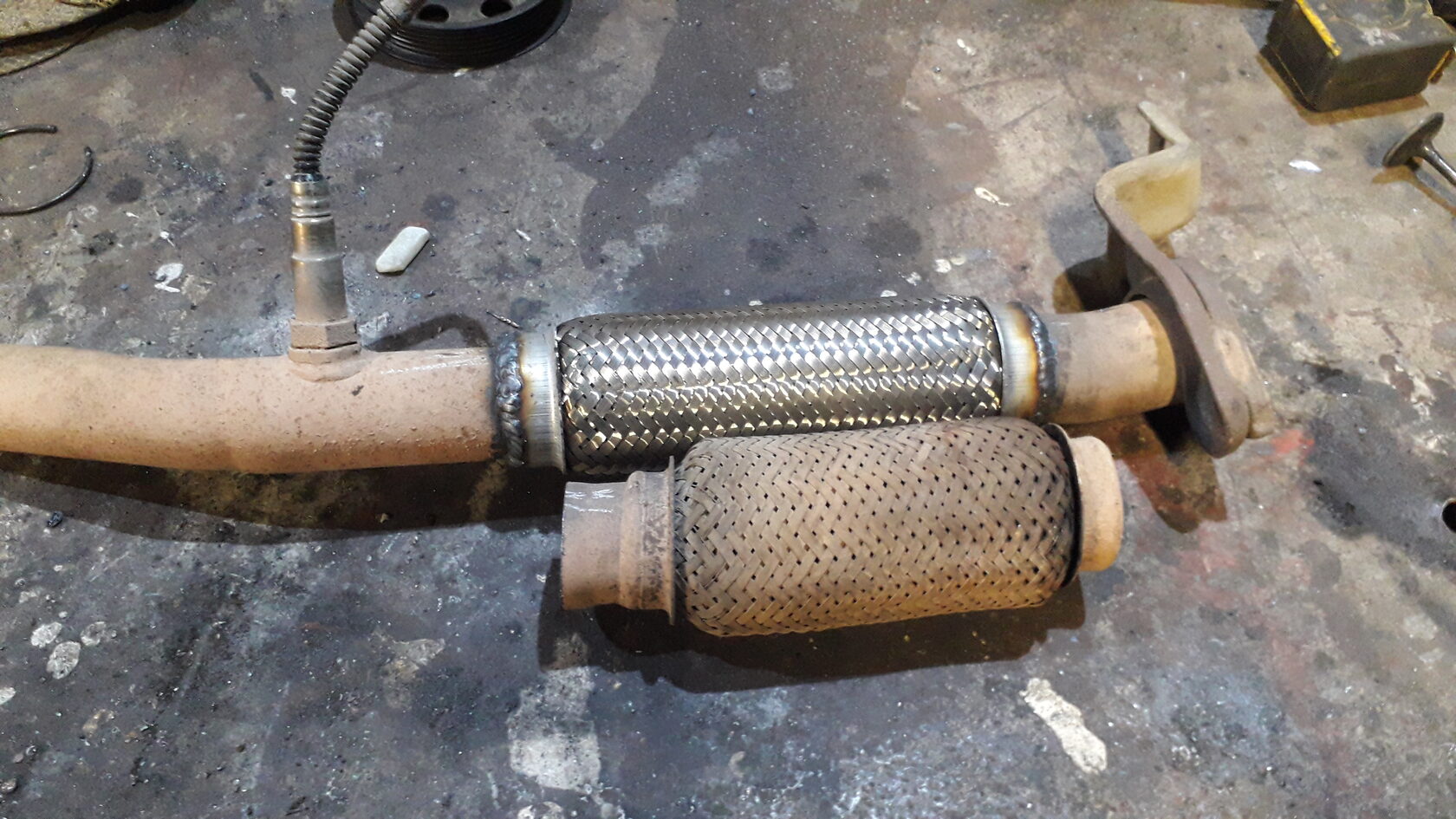 Сварка гофры глушителя