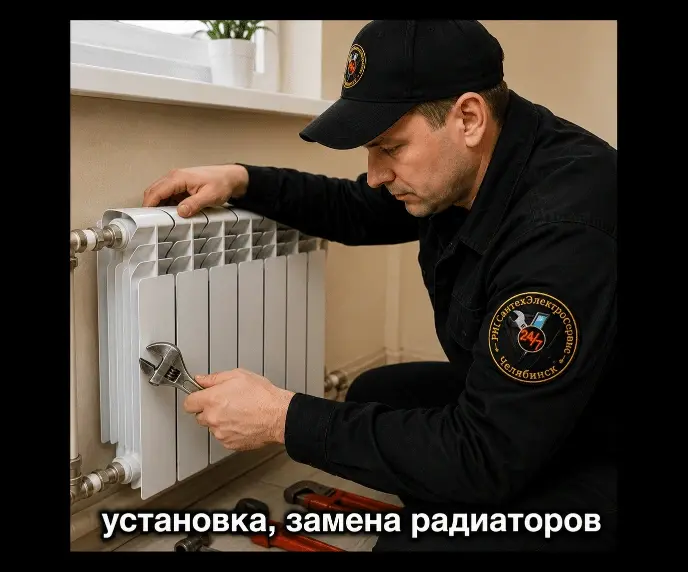 монтаж радиаторов отопления, замена радиаторов отопления