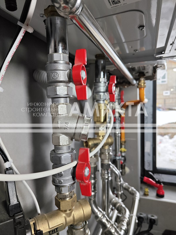 Обвязка котельной с газовым котлом