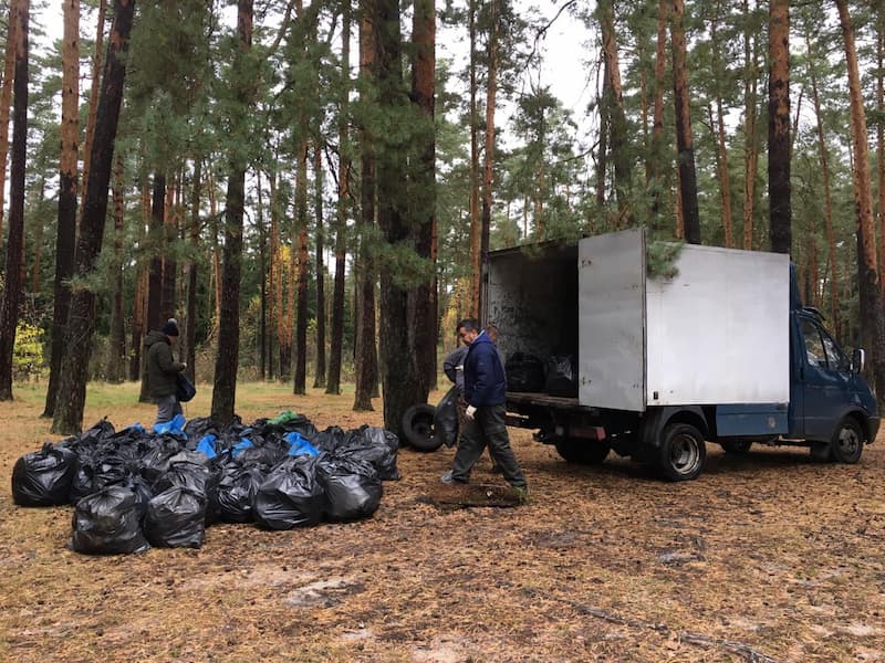 ☀ Поход-уборка мусора в Подмосковье по окрестностям реки Нерской