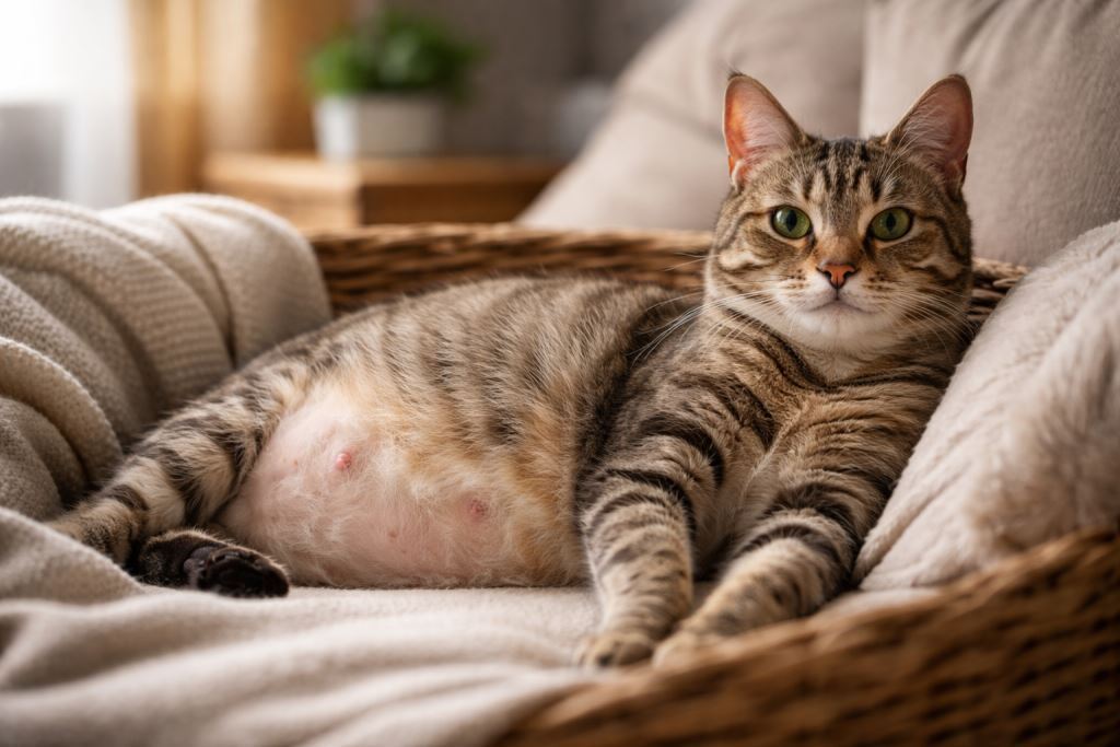 Как понять, что ваша кошка беременна