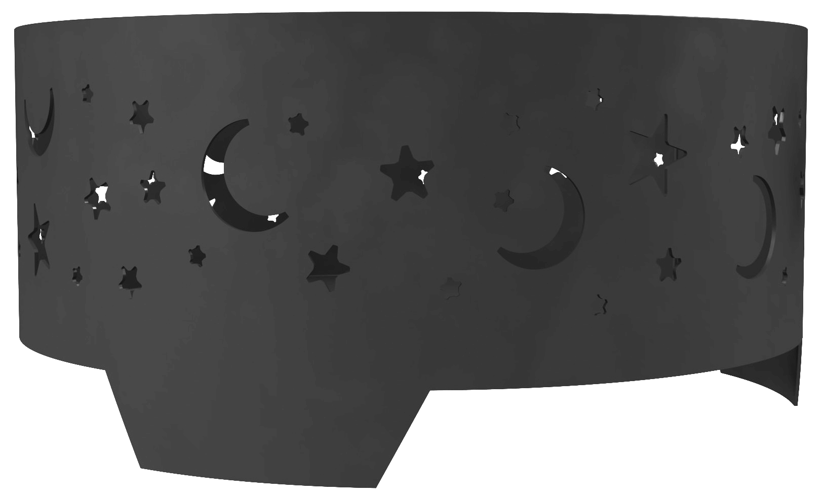 Костровая чаша Ночное небо чёрная