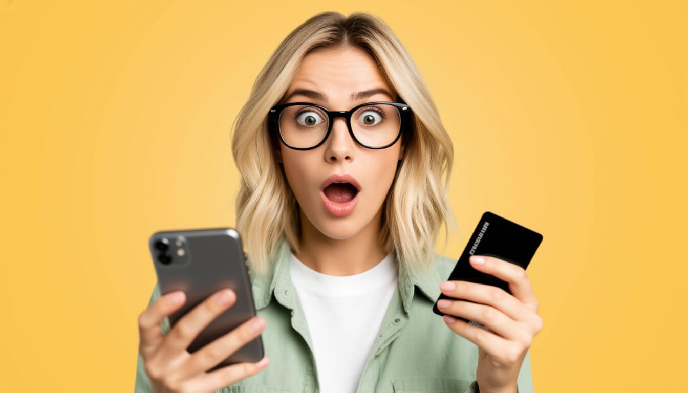 удивлённая девушка